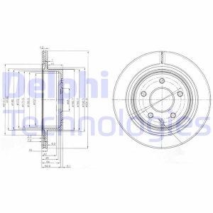 ARKA FREN AYNASI X-TRAIL 01 X-TRAIL II 07 13 QASHQAI 07 13 JUKE F15 14 19 KOLEOS 08 KOLEOS II 1 6 292x16x5DELİK KAPLAMALI