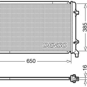 RADYATÖR GOLF V-CADDY III-JETTA III-PASSAT-TOURAN-A3-LEON-OCTAVIA AC KLİMASIZ MEK OTOM 650x396x25