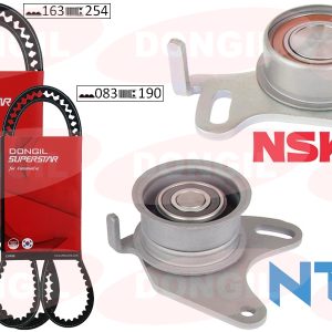 TRİGER KAYIŞ SETİ EKSANTRİK SETİ HYUNDAI H100 2.5L D4BX 4D55 PANELVAN. KAMYONET E.M. 88-96 / MITSUBISHI L200 L300 2.5L 4D56 8v E.M. 86-99 2 KAYIŞ 2