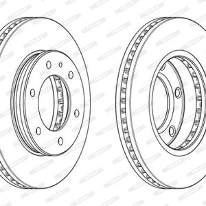 ON FREN DISKI FORD RANGER TKE 2.2-3.2 11 MAZDA BT 50 2.2TDCI 12 / AB311125AA-AB311125AC-1763037