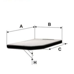 POLEN FİLTRESİ LAGUNA 1.6-1.8-1.8 16V-2.0-2.0 16V-3.0-1.9DTI-1.9DCI-2.2D 93-01 TÜM MOD. 7700834816-7711229290