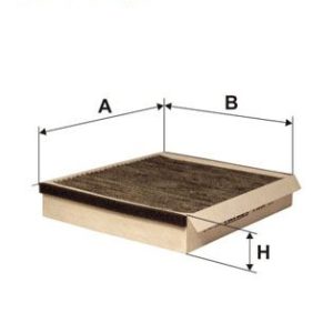 POLEN FILTRESI MERCEDES ML-CLASS W163 98 05 KARBONLU A1638350247