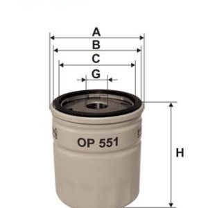 YAĞ FİLTRESİ OPEL KADETT-D 1.3 N 60HP 08/79-08/84 90027778