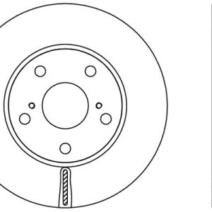 ÖN FREN DİSKİ HAVA KANALLI TOYOTA AURIS COROLLA 1.6L 1ZR-FE benzinli ZRE151 07-12 / 1.33L 1NR-FE NRE150 6 vites 10-12 275 ÇAP X 5 BİJON - Takım disk