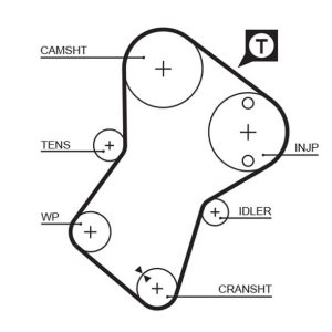 TRİGER KAYIŞI 136x254 PEUGEOT PARTNER BERL 1.8D-1.9D 96-99 BOXER 405 406 FIAT DUCATO LADA CT1061