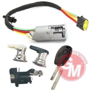 KONTAK - ANAHTARI 4LÜ SET DACIA LOGAN-SANDERO R.TRAFIC II 2012- 2010-ALARM DÜĞMELİ ANAHTAR İLE