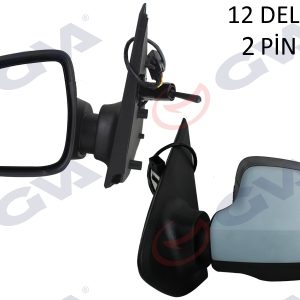 DIŞ DİKİZ AYNASI SOL SYMBOL-SANDERO 13 1 MEKANİK SİNYALLİ ASTARLI KONVEKS 2 FİŞ VM-6129PL 963028691R