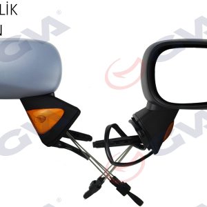 DIŞ DİKİZ AYNASI SAĞ MODUS 04 MEKANİK SİNYALLİ SENSÖRLÜ ASTARLI KONVEKS VM-120PSR 7701059146