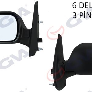 DIŞ DİKİZ AYNASI SOL KANGOO 01 ELEKTRİKLİ ISITMALI ASFERİK 3 FİŞ VM-132NEHL 7700354638