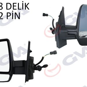 DIŞ DİKİZ AYNASI SOL DOBLO 11 OPEL COMBO 12 18 MEKANİK SİNYALLİ ASTARLI ÇİFT CAM KONVEKS VM-669PL