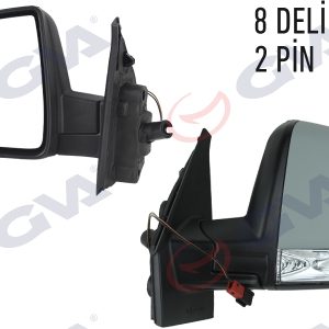 DIŞ DİKİZ AYNASI SAĞ DOBLO 11 MEKANİK SİNYALLİ TEK CAMLI KONVEKS VM-668PR