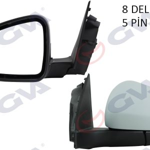 DIŞ DİKİZ AYNASI SOL EGEA 15 ELEKTRİKLİ ISITMALI ASTARLI KONVEKS 5 FİŞ VM-6157EHPL