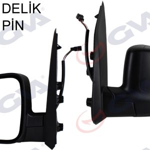 DIŞ DİKİZ AYNASI SOL FIORINO-BIPPER-NEMO 07 ELEKTRİKLİ ISITMALI KONVEKS 5 FİŞ VM-6115EHL