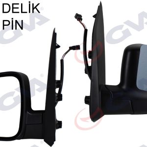 DIŞ DİKİZ AYNASI SOL FIORINO-BIPPER-NEMO 07 ELEKTRİKLİ ISITMALI ASTARLI KONVEKS 5 FİŞ VM-6115EHPL