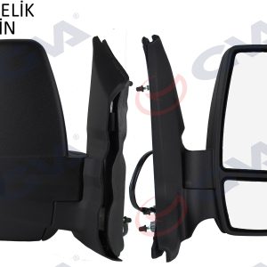 DIŞ DİKİZ AYNASI SAĞ TRANSIT V363 14 KISA KOL-KATLANMAZ ELEKTRİKLİ ISITMALI SARI SİNYALLİ DESENLİ KONVEKS 6 FİŞ VM-6329NEHR