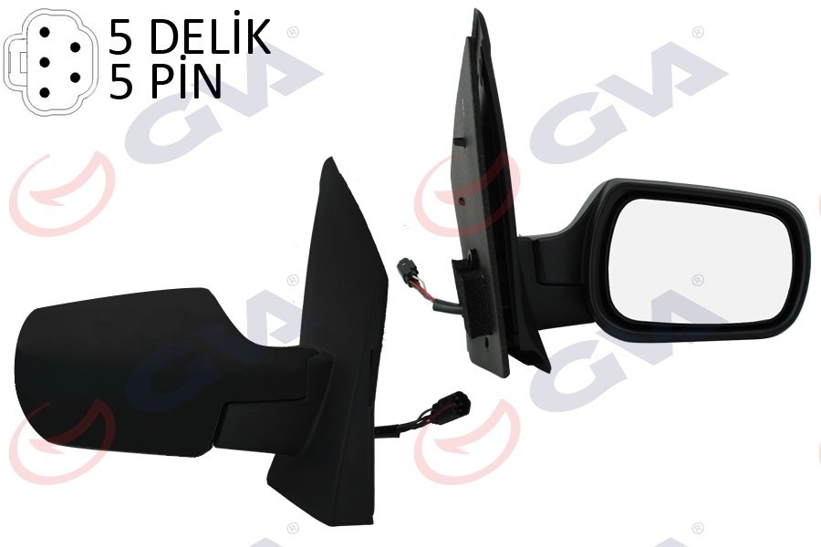 DIŞ DİKİZ AYNASI SAĞ FIESTA 02 ELEKTRİKLİ ISITMALI KONVEKS 5 FİŞ VM-312EHR 2S61-17682-BP-1148204-1222825