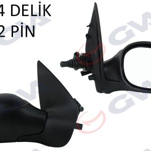 DIŞ DİKİZ AYNASI SAĞ 206 98 MEKANİK ISITMALI SENSÖRLÜ KONVEKS 2 FİŞ VM-206HSR 8148.XZ