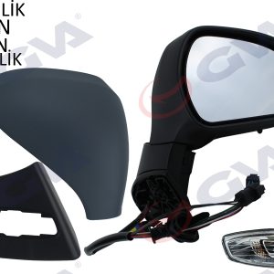 DIŞ DİKİZ AYNASI SAĞ 308 07 ELEKTRİKLİ ISITMALI SİNYALLİ ASTARLI KONVENKS VM-6308EHPL 8153.NC-8152F0-8151LW