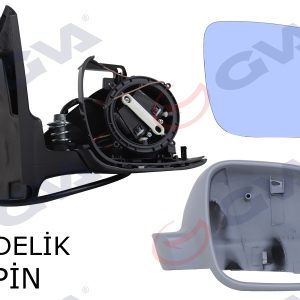 DIŞ DİKİZ AYNASI SAĞ GOLF-BORA 98 ELEKTRİKLİ ASTARLI KONVEKS 5 FİŞ VM-188R