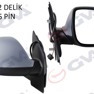 DIŞ DİKİZ AYNASI SAĞ TRANSPORTER T6 CARAVELLE 10 ELEKTRİKLİ ISITMALI ASTARLI KONVEKS 5 FİŞ VM-6196EHPR 7E1857507CA9B9-7E1857528GRU-7E18575