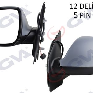 DIŞ DİKİZ AYNASI SOL TRANSPORTER T7 15 ELEKTRİKLİ ISITMALI RADIO ANTENLİ ASTARLI ASFERİK VM-6373EHPAL 7E1857407Q-GRU