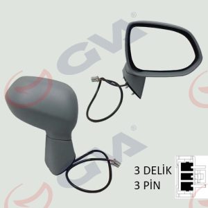 DIŞ DİKİZ AYNASI SAĞ JAZZ 04 ELEKTRİKLİ ISITMALI ASTARLI KONVEKS