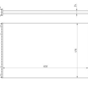 RADYATÖR GOLF V-CADDY III-JETTA III-PASSAT-TOURAN-A3-LEON-OCTAVIA AC KLİMASIZ MEK OTOM 650x416x24 1K0121251E-1K0121251P-1K0121251Q