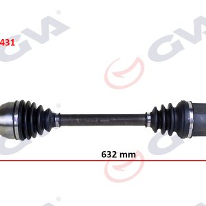 KOMPLE AKS SOL RENAULT FLUENCE 09- MEGANE IV 1.5 DCİ 6 VİTES AUTO. 632mm 391016076R-391019932R