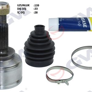 AKS KAFASI DIŞ ÖN CLIO III HB 1.2 16V 05-12 23x28x49 138mm