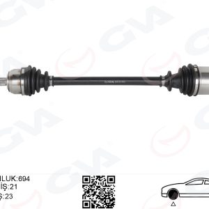 ÖN AKS SAĞ RENAULT EXPRESS F40.G40 1.9 D UZUNLUK 85-98 7700748855-8200323959-7700748854
