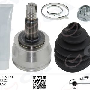 AKS KAFASI PALIO ALBEA 1.6 16V DIS:22 IC: 22 CONTA CP:52MM U:151.5MM 46307122-7078573