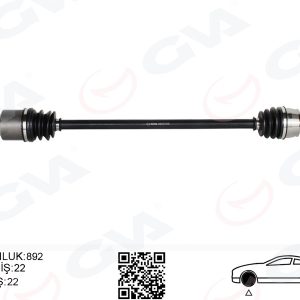 KOMPLE AKS SAG ON FIAT GRANDE PUNTO 199 1.2 MPI M-T 05-12