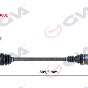 KOMPLE AKS SAĞ PEUGEOT 106 II 1.4i 96-02 ABS Lİ 48DİŞ 809mm 3273.7H