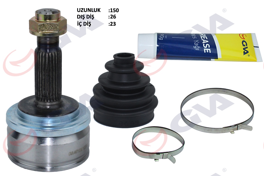 AKS KAFASI DIŞ TOYOTA AURIS. COROLLA 1.33L 1NR-FE NRE150 10- 1.6L ZRE151 ZZE150 07- 1.4L 1NDTV NDE150 07- AVENSIS 1.6L ZRT270 09- / VERSO 1.6L ZGR20