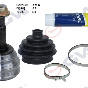 AKS KAFASI DIŞ ÖN POLO 1.6 94-99 AEE 75HP 22x30x53 129.5mm