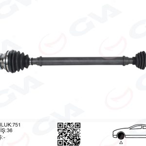KOMPLE AKS SAĞ DÜZ VİTES BENZİNLİ POLO-CORDOBA-IBIZA-FABIA 01-10
