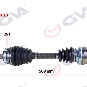 KOMPLE AKS SOL CORSA B 1.2i 16V 93-00 ABS Lİ 569mm 29DİŞ 374222-26029828-93192081-374366