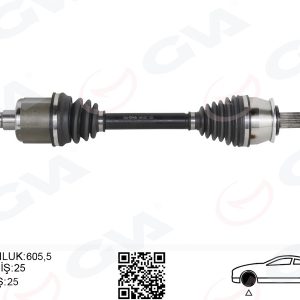KOMPLE AKS SOL OPEL MOKKA 12 1.4 NET 1.6 CDTI DTN-DTU-DTH CHEVROLET TRAX 1.4-1.6 12 MANUEL VİTES 25 DİŞ 94560845-5374155-5374155-95520647