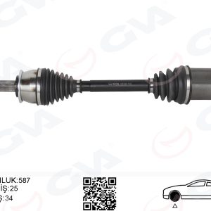 KOMPLE AKS SAĞ OPEL MOKKA 12 1.4 NET 1.6 CDTI DTN-DTU-DTH CHEVROLET TRAX 1.4-1.6 12 MANUEL VİTES DIŞ 24 DİŞ - İÇ 34 DİŞ