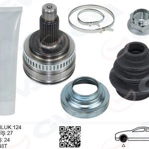 AKS KAFASI DIŞ SAĞ/SOLL BMW E36 E46 TEKERLEK TARAFI UZUNLUK 124MM