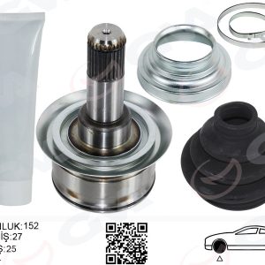 AKS KAFASI ARKA SAĞ/SOL BMW F10 F12 F13 F06 152MM DİFERANSİYEL DİŞ 27