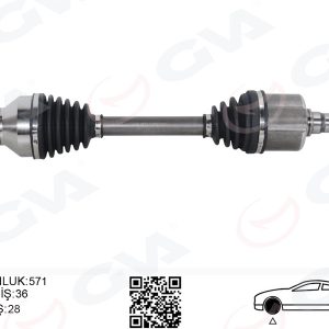 ÖN AKS KOMPLE SOL VOLVO V40 II 2.0 12 C30 2.0 12 C70 II 2.0 D 08 09 V50 2.0 06 12 OTOMATİK ŞANZIMAN