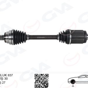KOMPLE AKS ÖN SOL BMW X5 E70 X6 E71 E72 637MM 31607545125-31608631751-31607622883