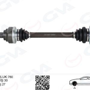 KOMPLE AKS ARKA SOL BMW E81 E82 E87 E88 E90 E91 E92 E93 600MM DİŞ 30 33217561789-33207604601-33217533453