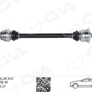 KOMPLE AKS ARKA SAĞ BMW N20 F10 F12 F13 F06 814MM DİŞ 30 DİFERANSİYEL DİŞ 27