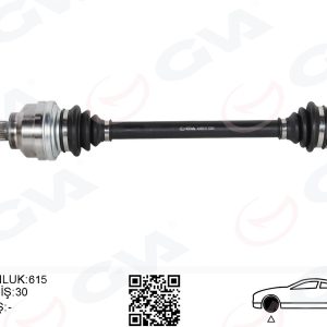 KOMPLE AKS ARKA SAĞ/SOL BMW E39 615MM DİŞ 30 33211229420-33201229374-33211229432