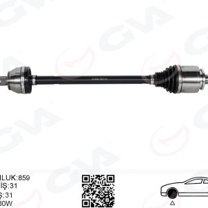 KOMPLE AKS ARKA SAĞ DEFENDER L663 DISCOVERY 5 L462 R.R 4 VOGUE L405 R.R SPORT 2 L494 859MM