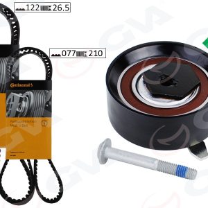 TRİGER SETİ 122x26.5-077x210 TRANSPORTER T4 2.4D 90-03 AJA K065323XS 2 KAYIŞ 1 GERGİ