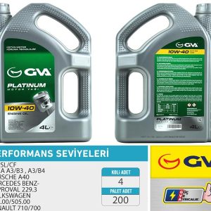 MOTOR YAĞI 10W40 4 LT PLATINUM YARI SENTETİK API SL/CF