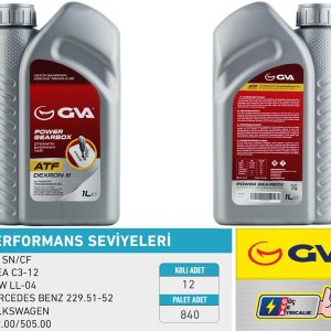 OTOMATİK ŞANZIMAN YAĞI ATF III 1 LT PLATINUM DEXRON III KIRMIZI